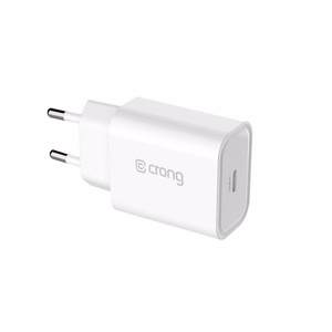 Crong USB-C Travel Charger 20 W PD seinalaadija, valge