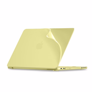 Tech-Protect Softshell ümbris MacBook Neo 13 2026 jaoks - matt kollane