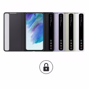 Telefoni ümbris Smart Clear View Cover Samsung G980 S20 / valge / OEM