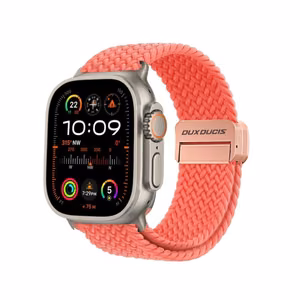 DUX DUCIS strap MIXTURE PRO stretchable braided jaoks Apple Watch 38 / 40 / 41 mm guava