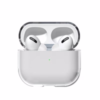 AirPods 2 / AirPods 1 jäik, tugev, läbipaistev kõrvaklappide ümbris (ümbris A)