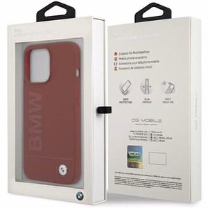 BMW Silicone Big Logo MagSafe ümbris jaoks iPhone 15 Pro - punane