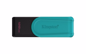 Kingston pendrive 128GB Portable USB 3.2 Gen 1 DataTraveler Exodia S (must/türkīis)