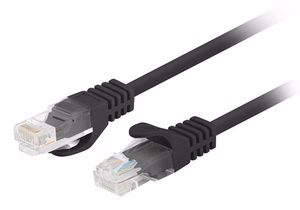 Lanberg PCU6-20CC-0200-BK võrgukaabel Cat6 U/UTP must 2m