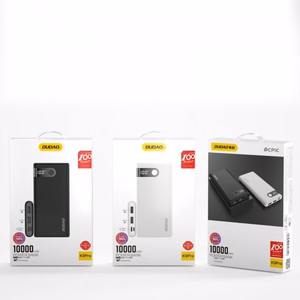 Akupank Dudao K9 Pro must 10000mAh (2xUSB / Type-C / MicroUSB) (LED ekraan)