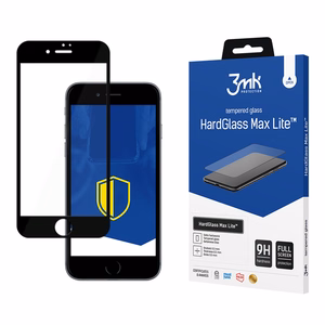 9H 3mk HardGlass Max Lite™ glass jaoks iPhone 7 / 8 - with must frame