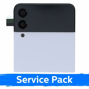 LCD ekraan ühilduv Samsung F711 Z Flip3 (OUTER) raamiga / Valge / (Service Pack)