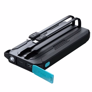 Akupank Joyroom JR-L017 must 10000mAh 22.5W (PD / QC3.0) + integreeritud 2in1 kaabel