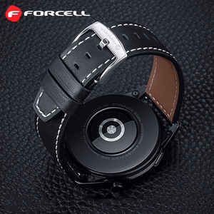 Strap to Samsung Galaxy Watch Forcell F-Design FS21 holes eco-friendly leather 20 mm brown