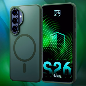Samsung Galaxy S26+ – 3mk Smoke MagCase roheline telefoniümbris