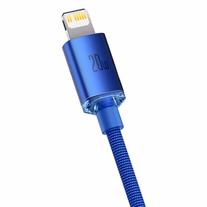 USB kaabel Baseus Crystal Shine mBlue Type-C / Lightning 200cm (kuni 20W)