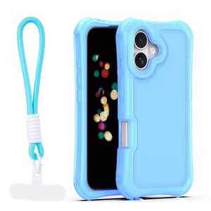 Safepop чехол с ремешком для iPhone 16 6,1" синий