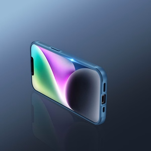 Nillkin CamShield Pro ümbris iPhone 14 Plus soomustatud kaitsekate kaamera kaitse sinine