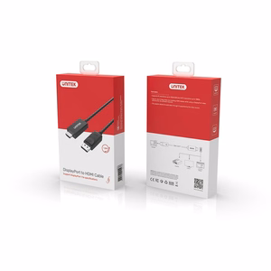 UNITEK Y-5118CA videokaabli adapter 1,8 m HDMI Type A (Standard) DisplayPort Must