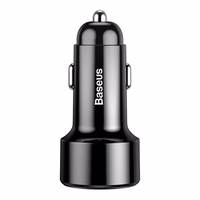 Car charger Baseus Magic Series whit LED display dual quick charging 45W Must CCMLC20C-01