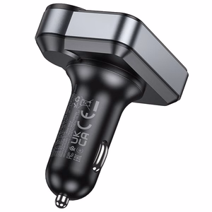 Transmiter samochodowy bluetooth Hoco 2 x USB A + USB C QC3.0 PD 48W E86 must