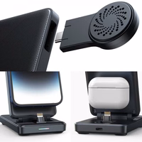 Juhtmevaba laadija Joyroom "JR-WQS02 4in1" must (iPhone / Apple Watch / Airpods)