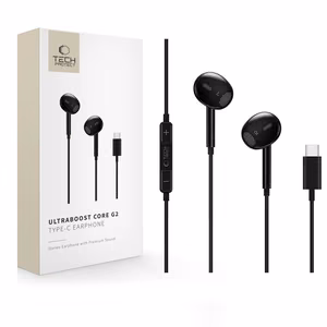 Tech-Protect Ultraboost Core G2 USB-C Headphones - Black
