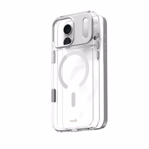 Moshi iGlaze MagSafe ümbris seadmele iPhone 17 Pro Max, Luna Silver värvitoonis