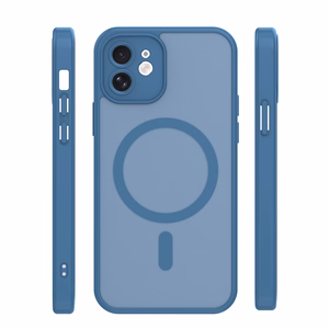 Mag Matt ümbris iPhone 12 6,1" tumesinine