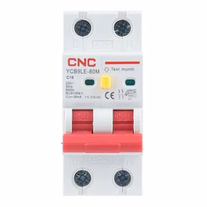 Residual Current Breaker koos Over-Current 2P, 16A, class C, 30mA, 6kA