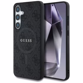 GUESS ümbris jaoks SAMSUNG S25 Plus GUHMS25MG4GFRK (Magnetic PU 4G Ring Classic Logo) must