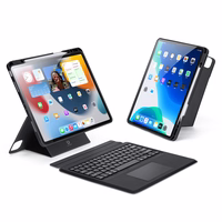 DUX DUCIS ümbris DK foldable with Wireless Keyboard jaoks iPad Air 13 (2024)/Pro 12.9 (2020/2021/2022) must