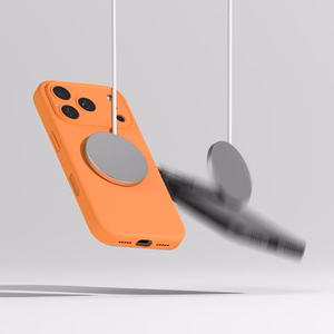 Ringke Silicone Magnetic MagSafe Ümbris jaoks iPhone 17 Pro - Oranž