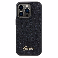 Guess Disco Metal Script ümbris jaoks iPhone 14 Pro Max - must