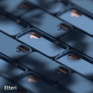 Etteri silikoonümbris iPhone 16 6,1", tumesinine