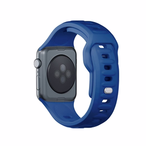 3mk silikoonrihm Apple Watchile, 42/44/45/46/49 mm, sinine, suur suurus