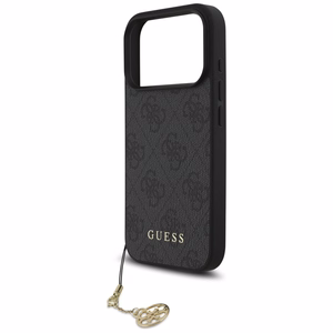Guess 4G Charms Collection MagSafe ümbris jaoks iPhone 17 Pro - must