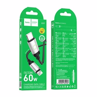 Kaabel USB C to USB C Hoco 3A 60W 1 m X117 must