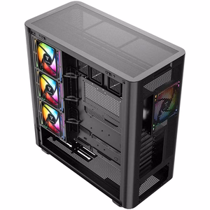 MODECOM Volcano AQ300 ARGB kesktornkorpus, must