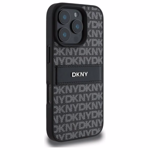 DKNY Texture Pattern Tonal Stripe iPhone 16 Pro Ümbris - Must