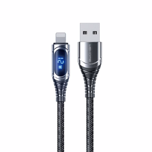 WEKOME WDC-166 Sakin Series USB-A–Lightning laadimis- ja andmekaabel, 1 m, 6 A, Tarnish värvitoonis