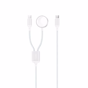 Juhtmeta laadija XO (CX030) Apple Watch 2in1 valge