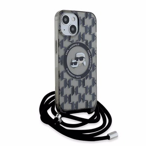 Karl Lagerfeld IML Crossbody Monogram Karl & Choupette Head MagSafe Ümbris jaoks iPhone 15 / 14 / 13 - must