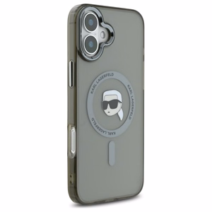 Karl Lagerfeld IML Metal Karl Head MagSafe iPhone 16 Plus Ümbris - must