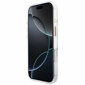 Guess IML Script Metal MagSafe Ümbris for iPhone 17 - läbipaistev