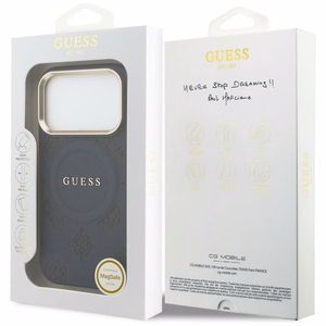 Guess Peony Hot Stamp MagSafe Ümbris for iPhone 17 Pro Max - sinine