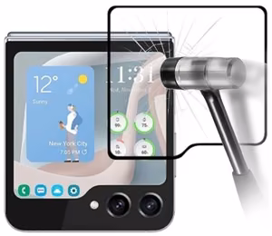 Screen protection glass "5D Full Glue" Samsung F741 Z Flip6 Outer must bulk