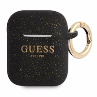 Guess GUA2SGGEK AirPodsi kate must/must Silikoonist Glitter