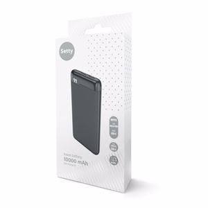 Setty elektripank 10000 mAh LCD SPBL-10 must