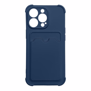 Card Armor Case чехол-кошелёк для Xiaomi Redmi Note 10 / Redmi Note 10S силиконовый бронированный с воздушной подушкой тёмно-синий