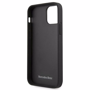 Mercedes Leather Perforated Area чехол для iPhone 12 mini - чёрный