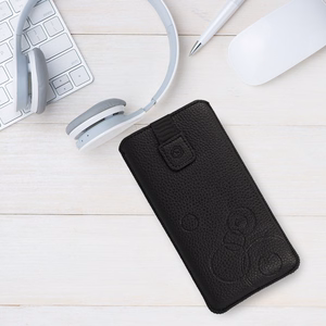WONDER Deko Чехол-кошелёк (Размер XL) для Iphone 15/15 Pro/Iphone 16/16 Pro/Samsung S24/S24 Plus/S25/S25 Plus/A53/A55 5G чёрный
