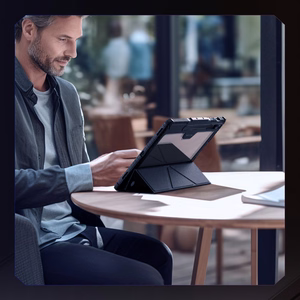 Nillkin Bumper Leather Ümbris Pro ümbris jaoks Samsung Galaxy Tab S9+ - must