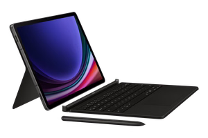 DX725UB klaviatuuriga kaanekott Samsung Galaxy Tab S9/S9 FE/S10 FE/S10 Lite jaoks, must