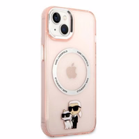 Karl Lagerfeld KLHMP14MHNKCIP iPhone 14 Plus 6.7" hardcase roosa/roosa Iconic Karl&Choupette Magsafe